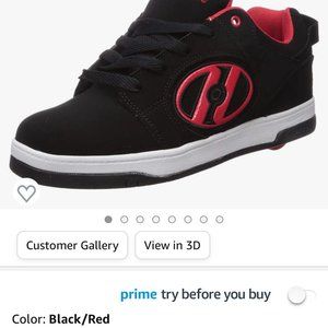 Heelys, Unisex Kids Voyager Shoe, Size 13 Little Kid, Black/Red
